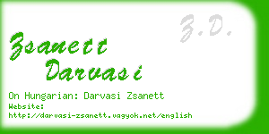 zsanett darvasi business card